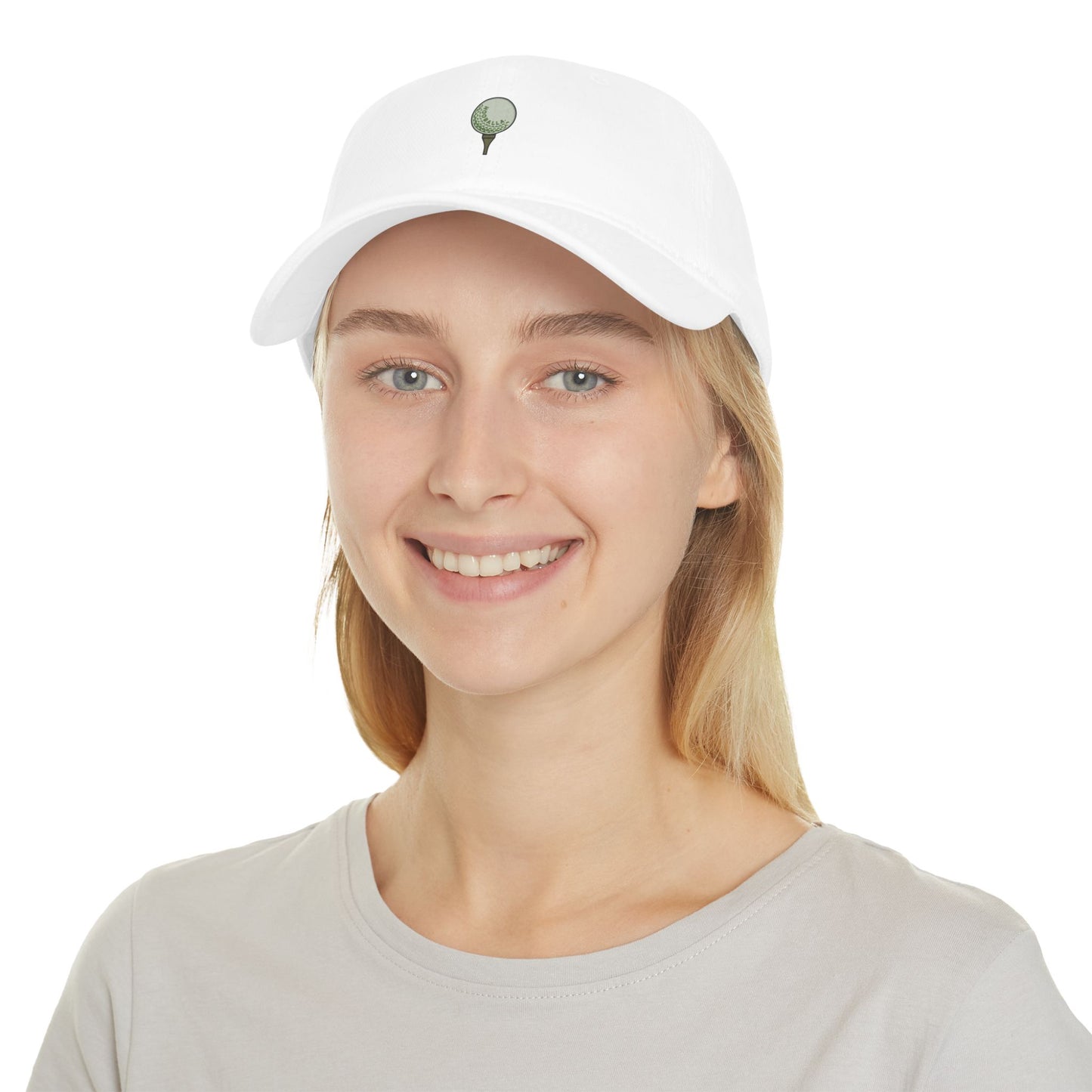 Summer 2025 Golf Hat- Classy Golf Ball on Tee by Hooballa
