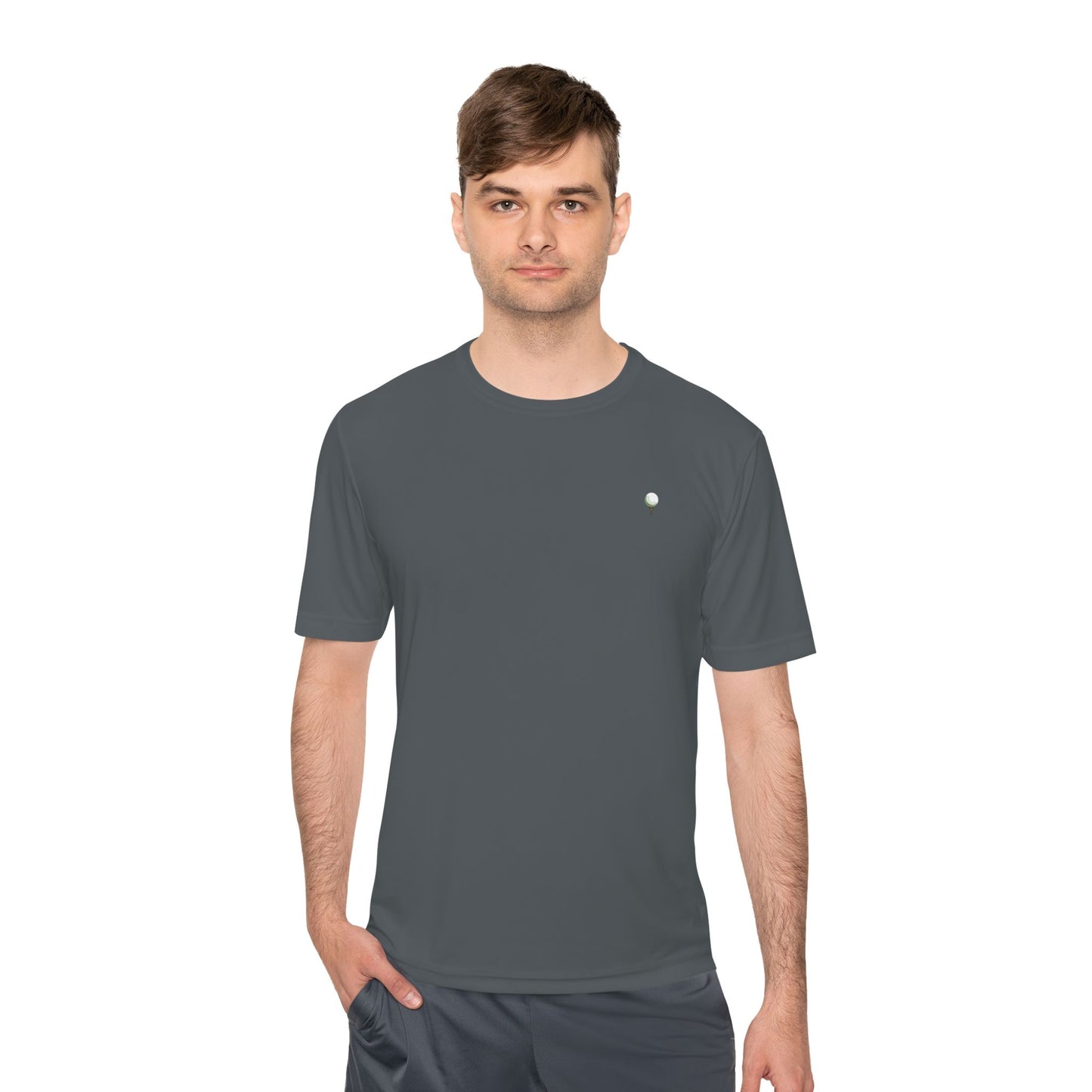 Hooballa Golf Moisture Wicking Tee- Summer 2025 Season New Iron Grey and Silver