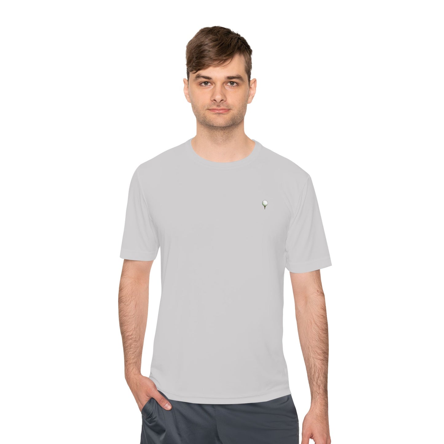 Hooballa Golf Moisture Wicking Tee- Summer 2025 Season New Iron Grey and Silver