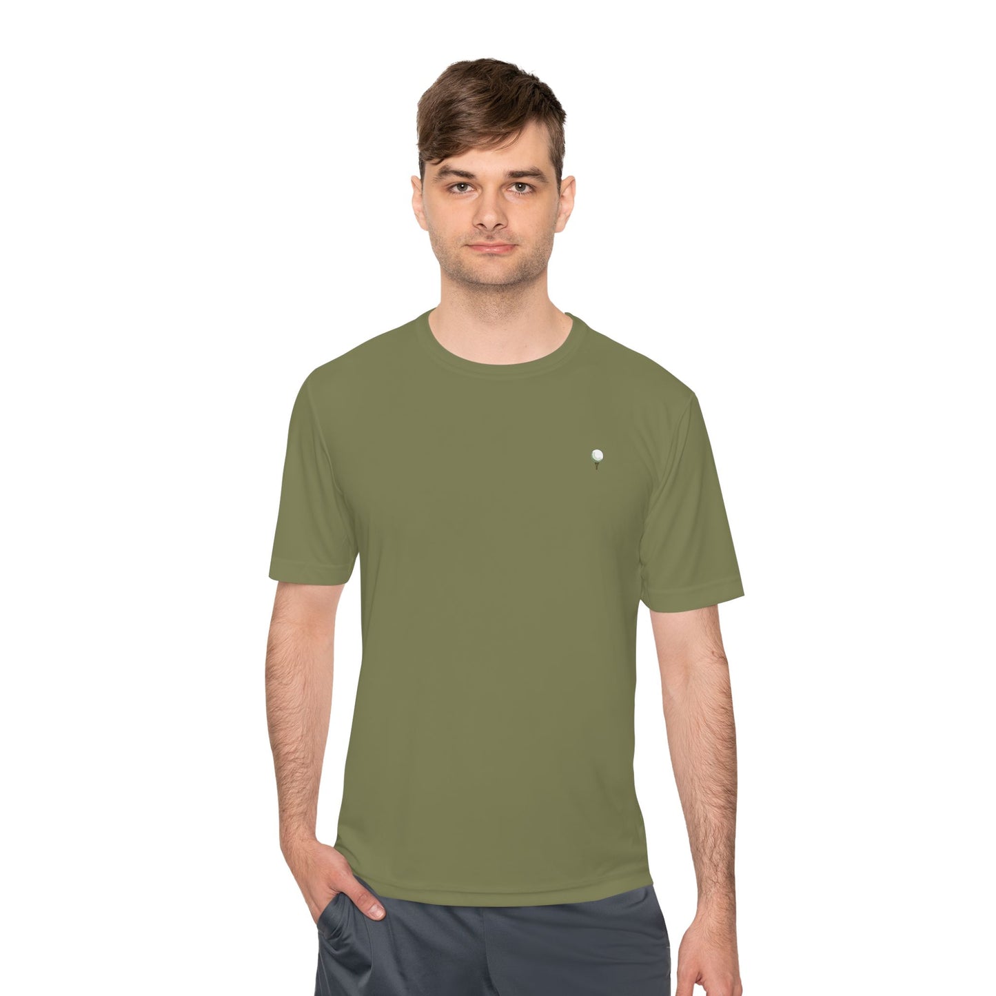 Hooballa Golf Moisture Wicking Tee- Summer 2025 Season NEW Olive Green