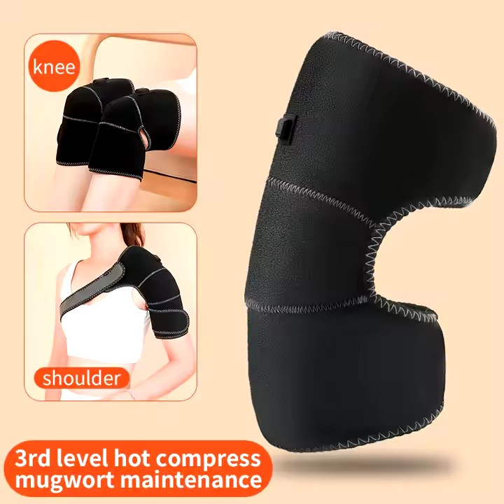 Heated Knee Brace Wrap with Massage, Vibration, and 360° Leg Support